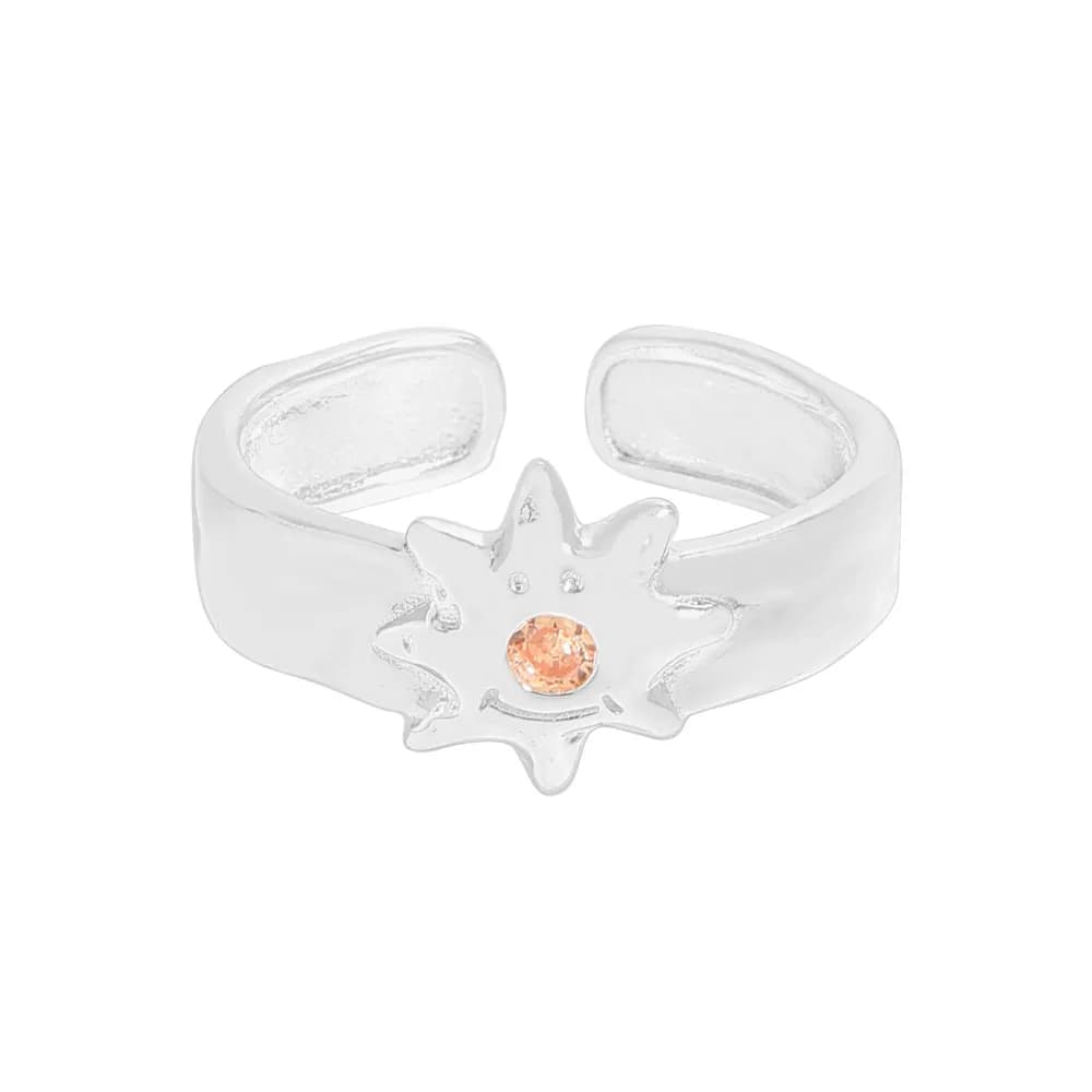 Sunflower Ring in Silver — Sterling silver