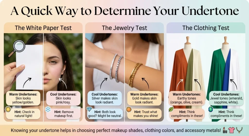 A Quick Way to Determine Your Undertone A Quick Way to Determine Your Undertone