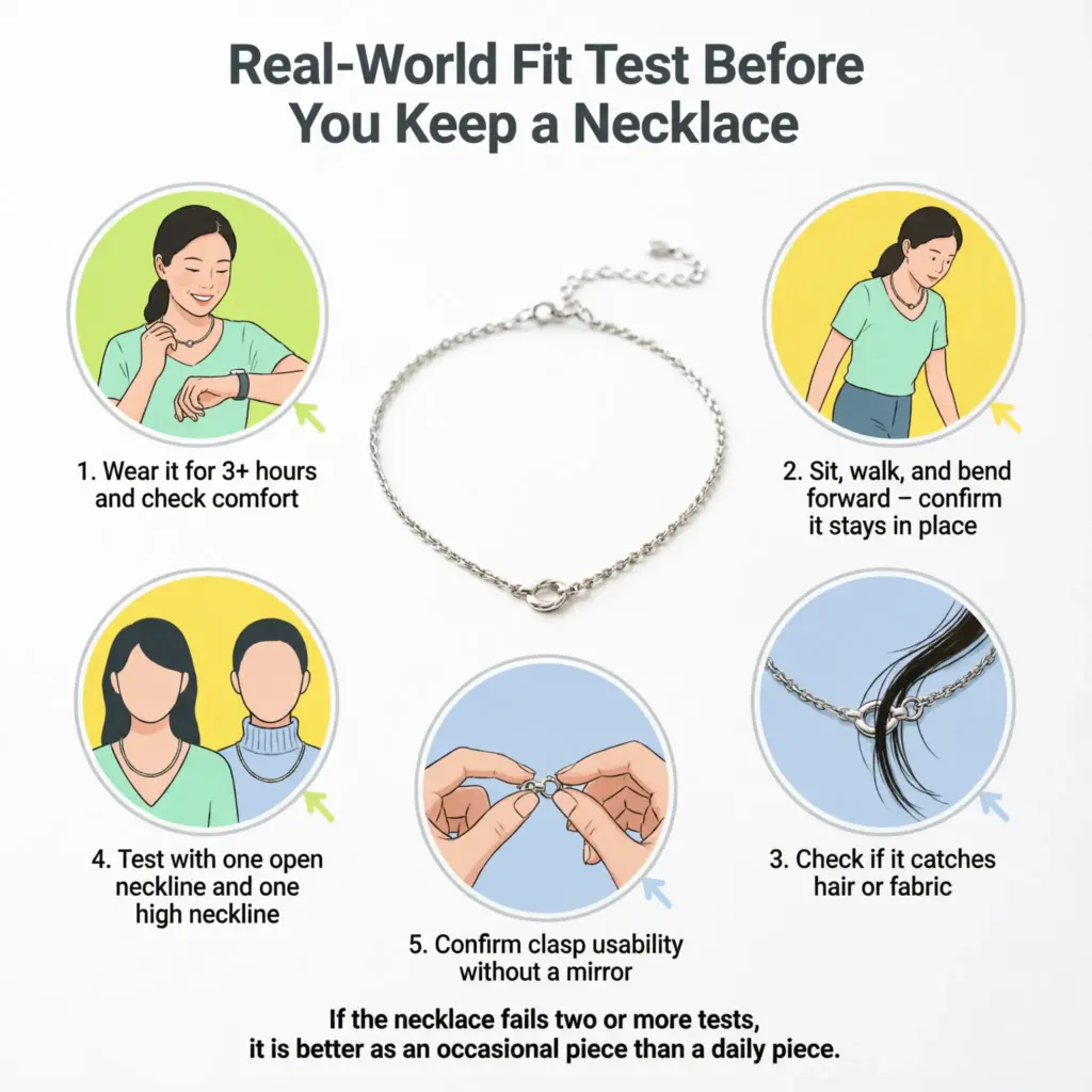 Real-World Fit Test Before You Keep a Necklace
